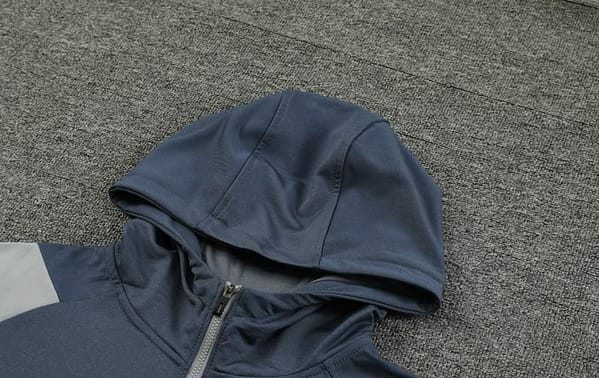 23/24 Inter Miami Grey Half Zipper Hoodie Jacket+Pants - Image 7
