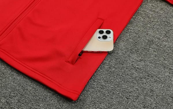23/24 AC Milan Red Half Zipper Jacket +Pants - Image 4