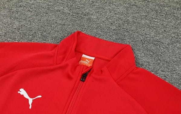 23/24 AC Milan Red Half Zipper Jacket +Pants - Image 6