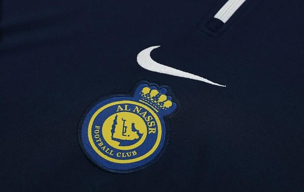 23/24 Al-Nassr Black/Blue Half Zipper Jacket +Pants - Image 5