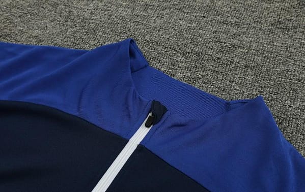23/24 Al-Nassr Black/Blue Half Zipper Jacket +Pants - Image 6