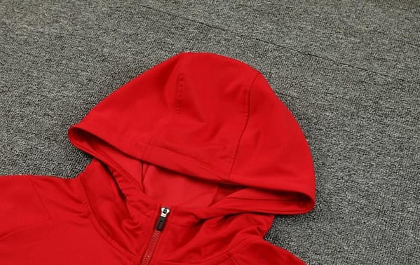 23/24 Arsenal Red Hoodie Half Zipper Jacket+ Pants - Image 5