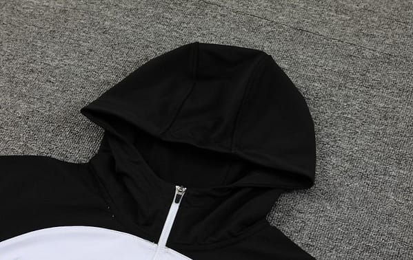 23/24 Chelsea White Black Hoodie Half Zipper Jacket+ Pants - Image 12