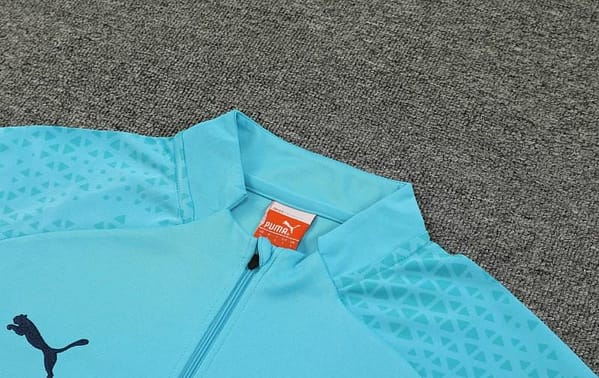 23/24 Olympique Marseille Blue Half Zipper Jacket+ Pants - Image 3