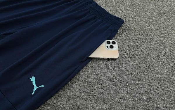 23/24 Olympique Marseille Blue Half Zipper Jacket+ Pants - Image 12