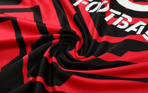 23/24 AC Milan Red Black Half Zipper Jacket+ Pants - Image 3