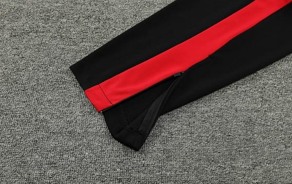 23/24 AC Milan Red Black Half Zipper Jacket+ Pants - Image 11
