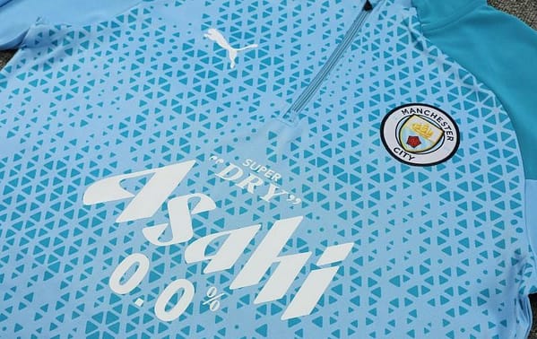 23/24 Manchester City Blue Mixed Color Half Zipper Jacket+ Pants - Image 6