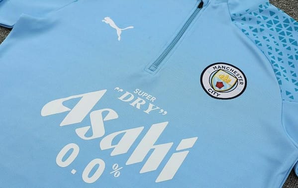 23/24 Manchester City Blue Half Zipper Jacket+ Pants - Image 5