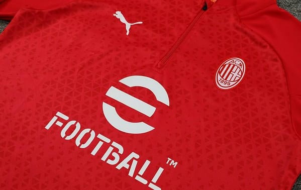 23/24 AC Milan Red Half Zipper Jacket+ Pants - Image 4