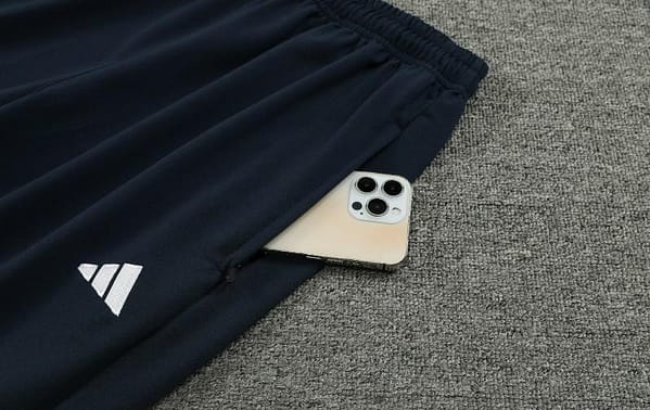 23/24 Real Madrid Navy Hoodie Half Zipper Jacket+ Pants - Image 11