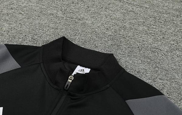 23/24 Adidas Black Grey Full Zipper Jacket+Pants - Image 3
