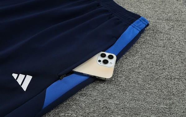 23/24 Adidas Black Blue Full Zipper Jacket+Pants - Image 2