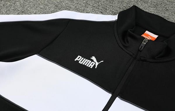 23/24 Puma Black White Full Zipper Jacket+Pants - Image 3