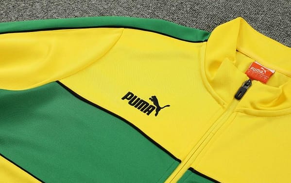 23/24 Puma Yellow Green Full Zipper Jacket+Pants - Image 3