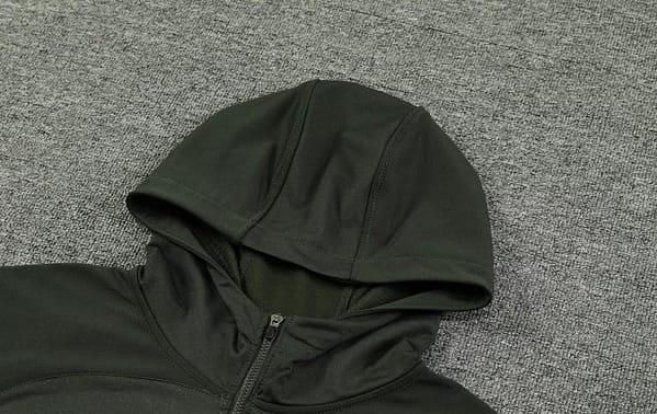 23/24 Barcelona Dark Green Hoodie Half Zipper Jacket+ Pants - Image 5