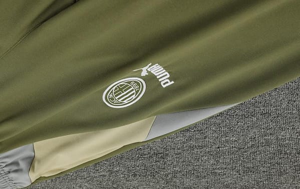 23/24 PUMA Green Grey Hoodie Half Zipper Jacket+Pants - Image 13