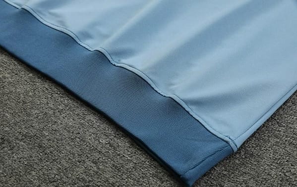 23/24 Olympique Marseille Blue Half Zipper Hoodie Jacket +Pants - Image 4