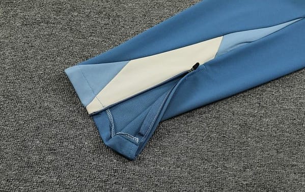 23/24 Olympique Marseille Blue Half Zipper Hoodie Jacket +Pants - Image 19