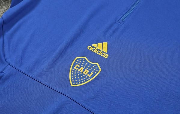 23/24 Boca Juniors Blue Black Half Zipper Hoodie Jacket +Pants - Image 4