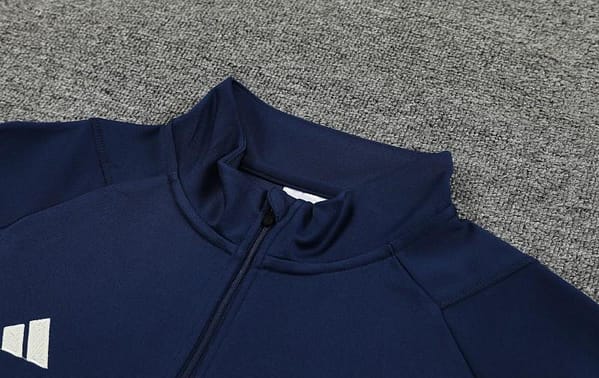 2023 Italy Navy Half Zipper Jacket +Pants - Image 3