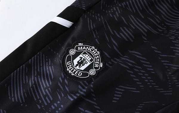 2023 Manchester United Dark Green Half Zipper Tracksuit - Image 5