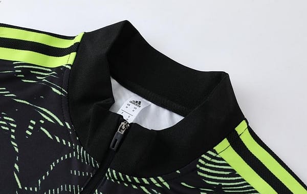 2023 Manchester United Dark Green Half Zipper Tracksuit - Image 16