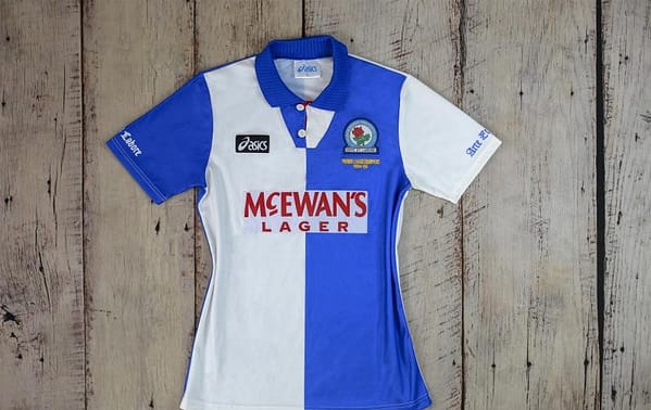 Retro 94/96 Blackburn Rovers Home Soccer Jersey - Image 6