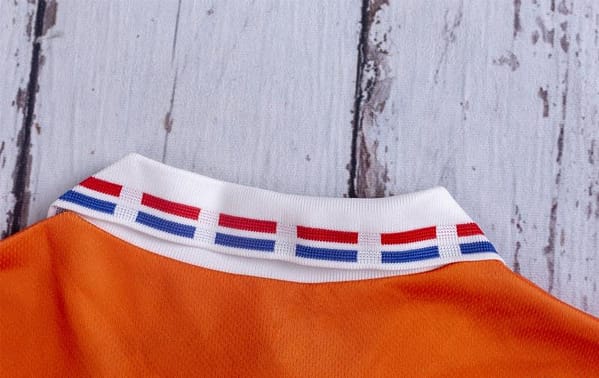 Retro 1996 The Netherlands Home Soccer Jersey - Image 3