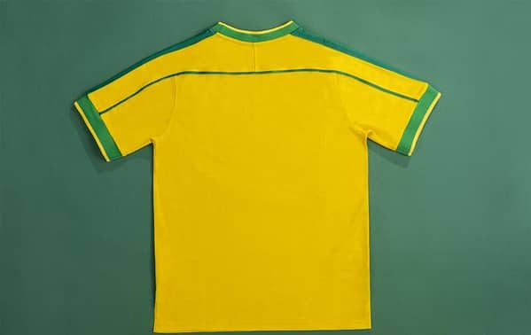 Retro 1998 Brazil Home Soccer Jersey - Image 2
