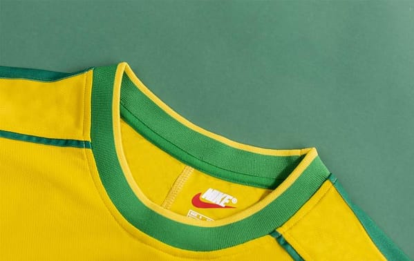 Retro 1998 Brazil Home Soccer Jersey - Image 3