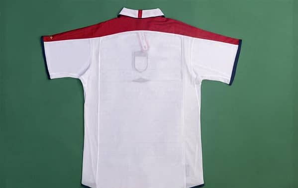 Retro 2004 England Home Soccer Jersey - Image 3