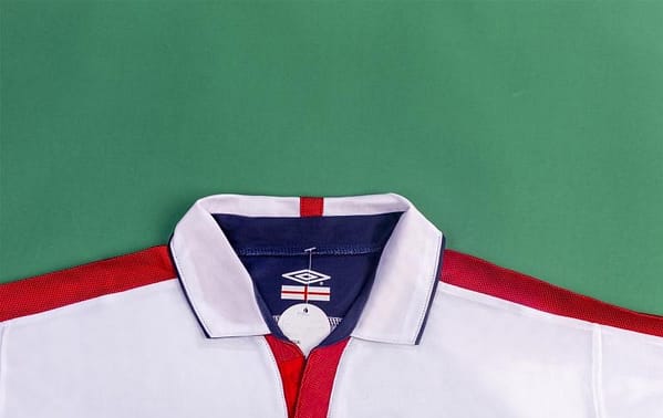Retro 2004 England Home Soccer Jersey - Image 5