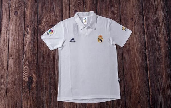 RETRO 01/02 Real Madrid Home Champion League Jersey (No Sponsor) - Image 9