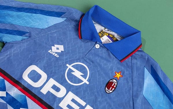 RETRO 94/95 AC Milan Second Away Game Soccer Jersey - Image 8