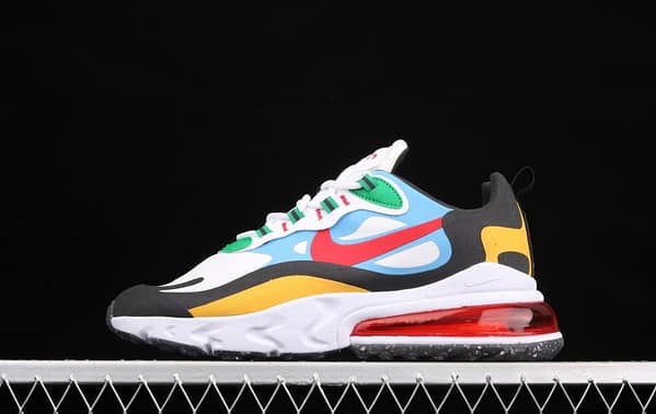 NIKE Air Max 270React new high-frequency mesh hollowing out function half-palm air cushion running shoes DA2610-161,