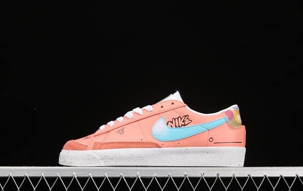 Nike Blazer Low Trail Blazers pink graffiti low-top casual board shoes DJ4281-641
