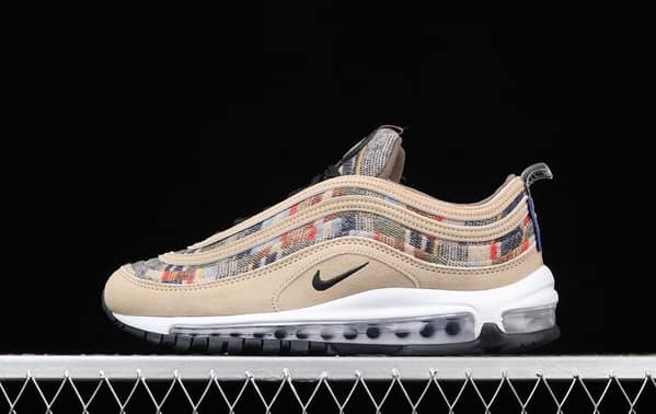 NIKE Air Max 97 brown color matching bullet air cushion running shoes DC3494-991