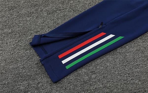 2024 Italy White Half Zipper Jacket+Long Pants - Image 2