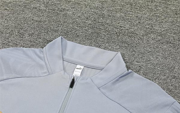 24/25 AC Milan Grey Half Zipper Jacket+Long Pants - Image 13