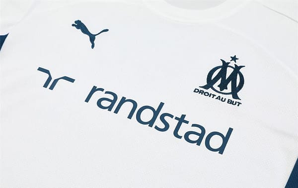 24/25 Olympique Marseille White Short Sleeve Jersey+Shorts - Image 9