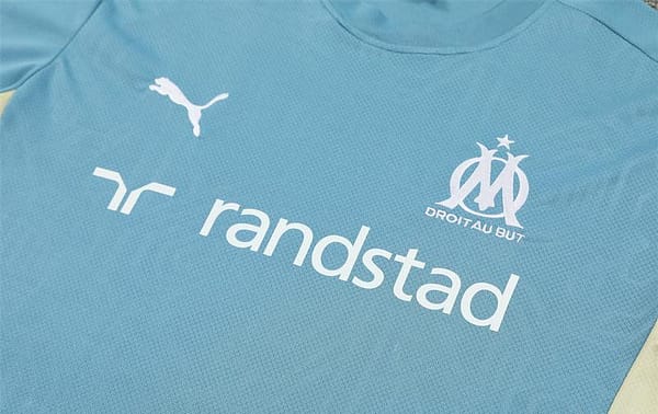 24/25 Olympique Marseille Blue Short Sleeve Jersey+Shorts - Image 9