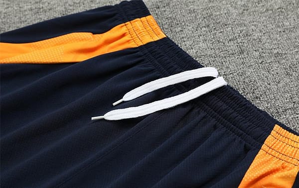 24/25 Real Madrid Navy White Short Sleeve Jersey+Shorts - Image 2