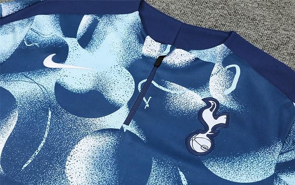 24/25 Tottenham Hotspur Blue Camouflage Half Zipper Jacket+Long Pants - Image 10