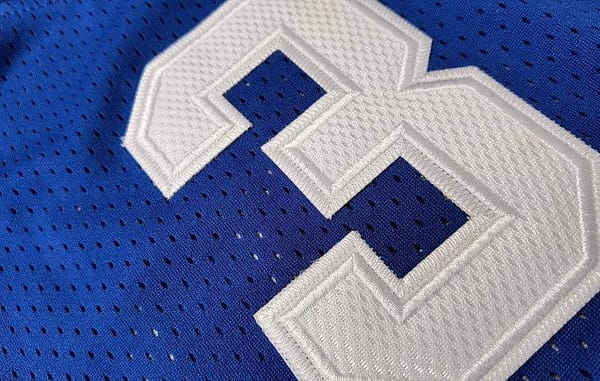 Men's Allen Iverson Blue And Red Retro Classic Team Jersey - Image 8
