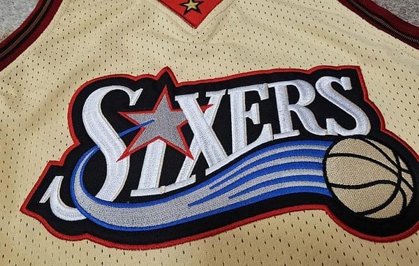 Men's Allen Iverson Golden Retro Classic Team Jersey - Image 3
