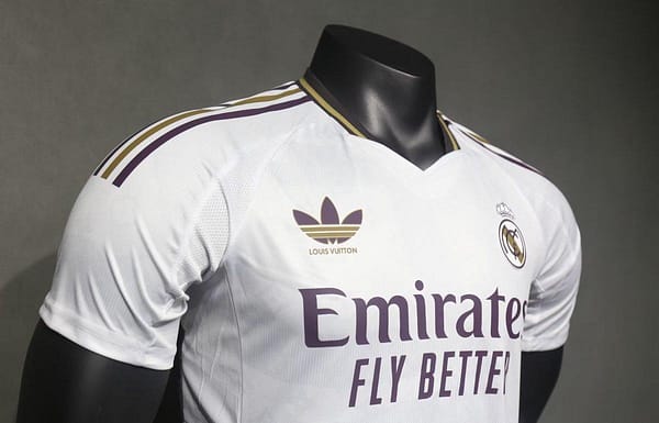 Player Version 24/25 Real Madrid x LV White Special Jersey - Image 4
