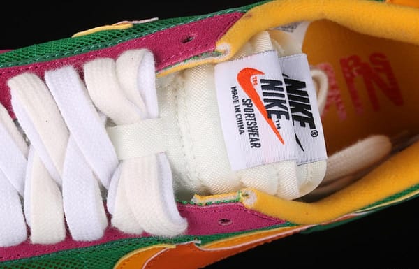 Sacai x NIKE LVD Waffle Daybreak co-signed catwalk style net gauze leather splicing double hook Swoosh running shoes BV0073-301 - Image 5