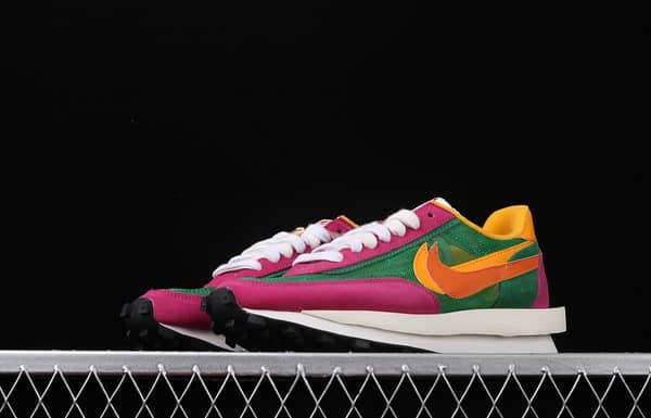 Sacai x NIKE LVD Waffle Daybreak co-signed catwalk style net gauze leather splicing double hook Swoosh running shoes BV0073-301 - Image 10