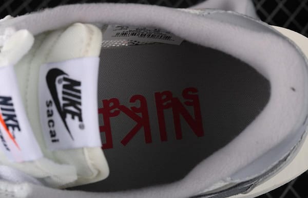 Sacai x NIKE LVD Waffle Daybreak co-signed catwalk style net gauze leather splicing double hook Swoosh running shoes BV0073-100 - Image 3
